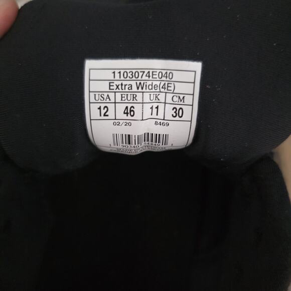 Brooks Adrenaline GTS 20 Running Shoes All Black GTS XX Men's Size 12 extra wide - Picture 7 of 7